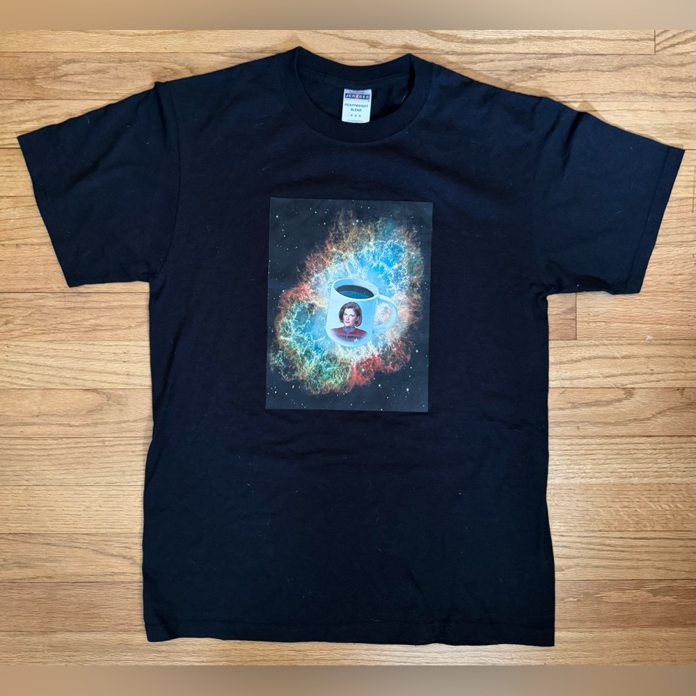 Star Trek Voyager Janeway Coffee Nebula Tee